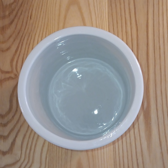 Fitz and Floyd Everyday White Porcelain Utensils Holder White Blue - Picture 2 of 4